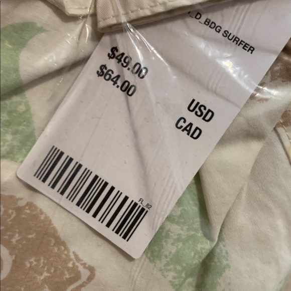 BDG Urban Outfitters Eva Printed Mini Shift Dress Surfer Hawaiian Floral - Picture 6 of 6